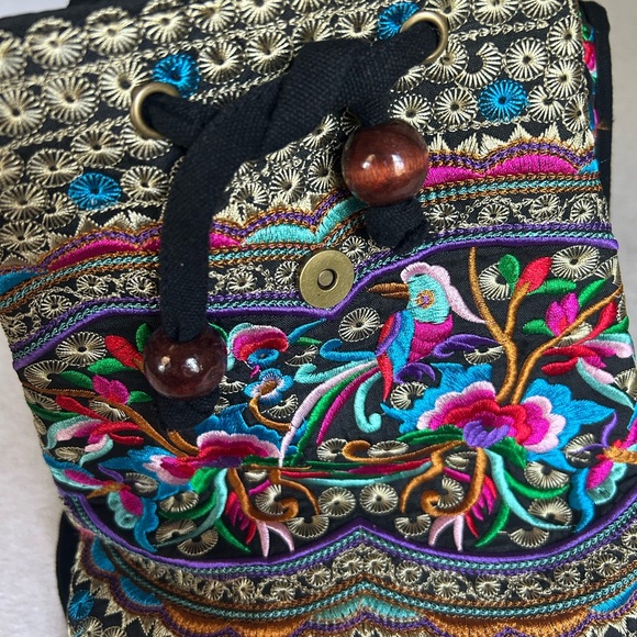 Colorful Embroidered Backpack - Picture 6 of 10